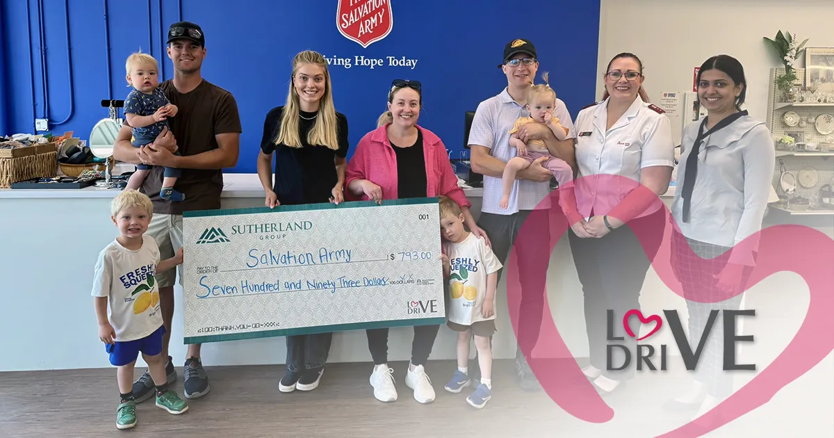 Sutherland Group Our Volunteers Support Salvation Army Through LoveDrive Initiative in BC